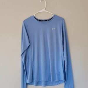 Nike Dri-FIT Periwinkle Blue Long Sleeve Running Top - Men's XL
